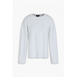 Ribbed wool-blend sweater