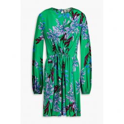 Sydney floral-print crepe mini dress