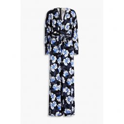 Fanny floral-print Lyocell and wool-blend jersey wide-leg jumpsuit