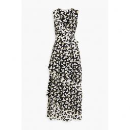 Elisabetta wrap-effect floral-print crepe maxi dress