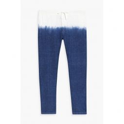 Dip-dyed linen and cotton-blend drawstring pants