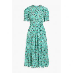 Kramer tiered printed crepe midi dress