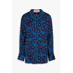 Alona floral-print crepe shirt