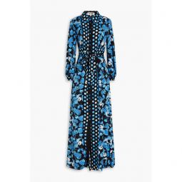 Joshua printed crepe maxi dress