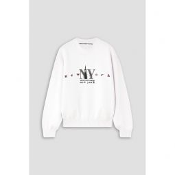 Printed cotton sweatshirt