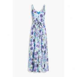 Jodie floral-print habotai maxi dress