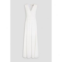 Saul plisse crepe de chine maxi dress