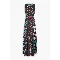 Elliot floral-print cotton-blend poplin maxi dress