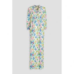 Layla floral-print mousseline maxi dress