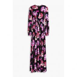 Sydney floral-print crepe de chine maxi dress