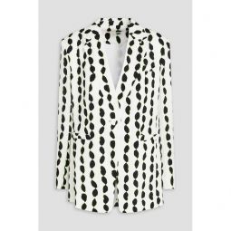 Dalton printed crepe blazer
