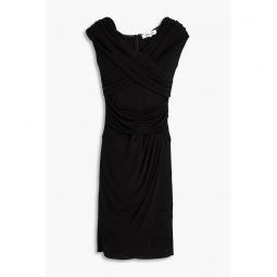 Sibel draped jersey mini dress