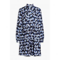 Romi tiered floral-print crepe mini dress