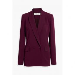 Salzburg double-breasted crepe blazer