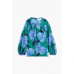 Waldo floral-print crepe blouse