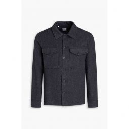 Brushed wool-twill jacket