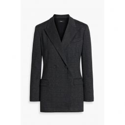 Taylor double-breasted checked jersey blazer