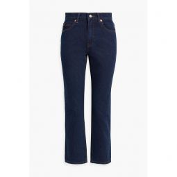 High-rise slim-leg jeans