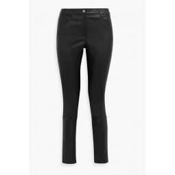 Leather skinny pants