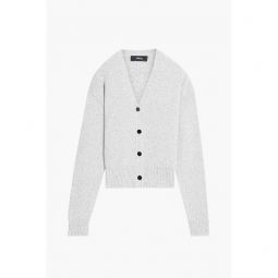 Marled knitted cardigan