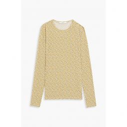 Floral-print stretch-jersey top