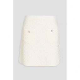Jacquard-knit mini skirt