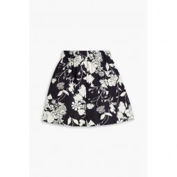 Floral-print cotton shorts