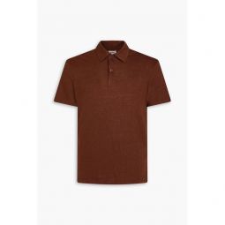 Linen-jersey polo shirt