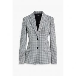 Checked jacquard blazer