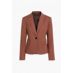 Linen-blend blazer