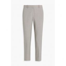 Wool-blend tapered pants