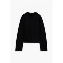 Ribbed wool and cashmere-blend sweater