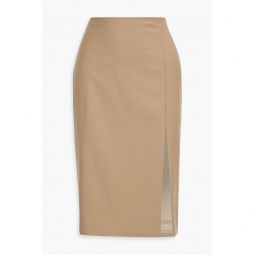 Wool-twill skirt