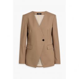 Double-breasted crepe blazer