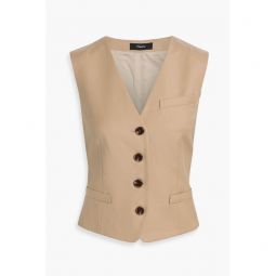 Wool-twill vest