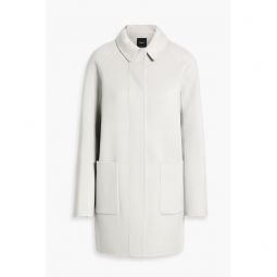 Wool and cashmere-blend felt coat