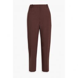 Wool-blend tapered pants