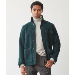 Boucle Chore Jacket in Evergreen