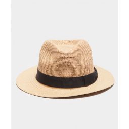 Cableami Panama Hat with a Brown Hatband