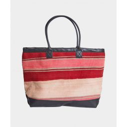 King Kennedy Moroccan Stripe Rug Pattern Tote Bag