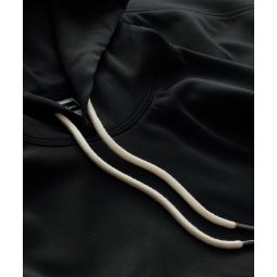 Relaxed Interlock Jersey Hoodie in Pitch Black