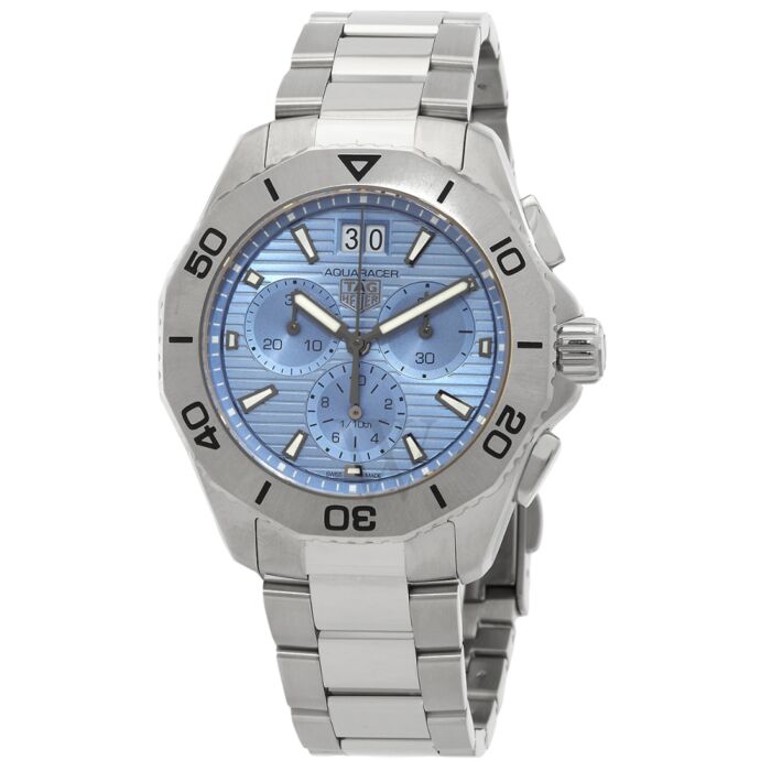 Men's Aquaracer Chronograph Stainless Steel Blue Dial Watch