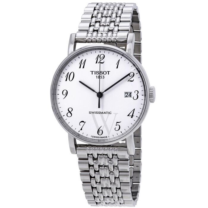 Men's Everytime Swissmatic Stainless Steel White Dial Watch