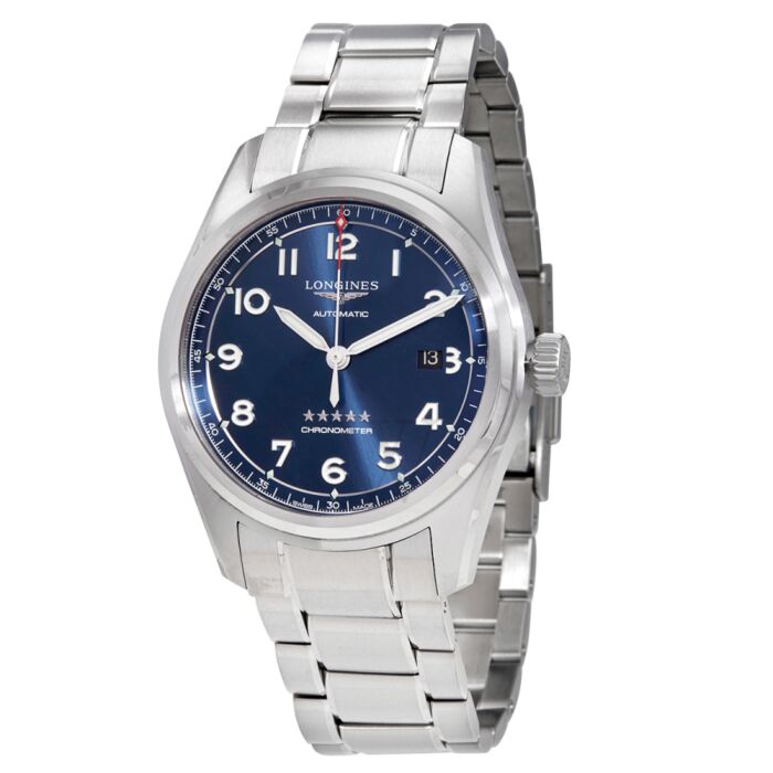 Men's Spirit Stainless Steel Blue Dial Watch