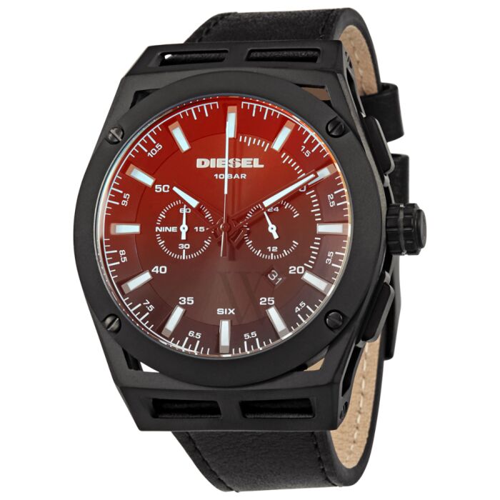 Men's Timeframe Chronograph Leather Watch