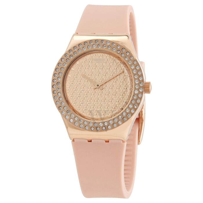 Women's Pink Confusion Silicone Rose Dial Watch