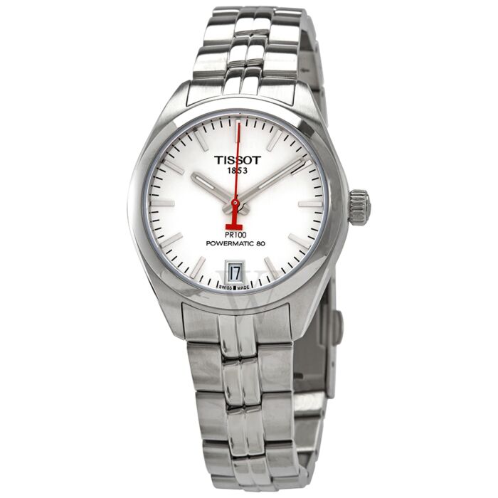 Womens Powermatic 80 Asian Games Edition Stainless Steel White Dial