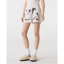 Womens Printed Knit Shorts