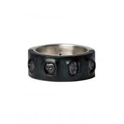Sistema Ring (Terrestrial Surfaced, 1.0 CT, 4 Black Diamond Fragts, 9mm, MA+KA+KFRDIA)