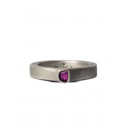 Sistema Ring (Terrestrial Surfaced, Expanded, 0.1 CT, Ruby Slice, 4mm, DA+RUB)